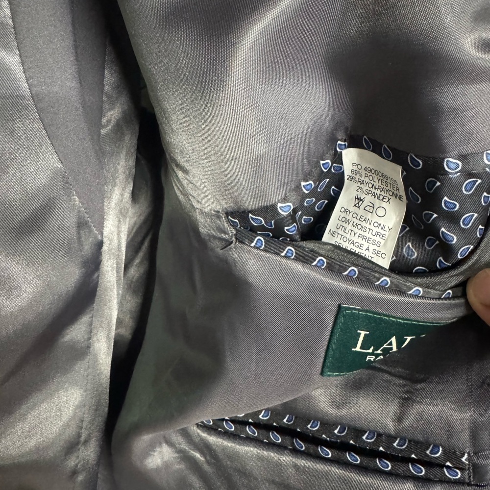 Ralph Lauren Gray Blazer 44R - Picture 7 of 8